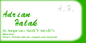 adrian halak business card